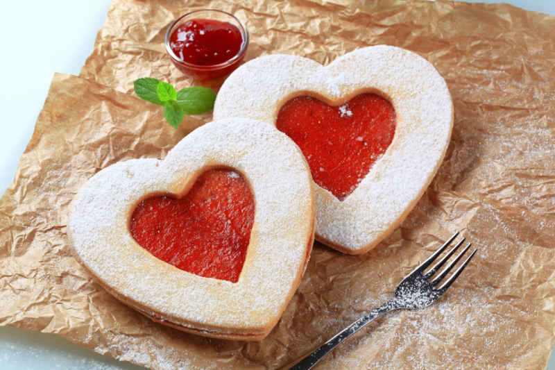 Heart shaped cookies